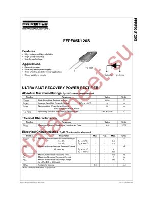 FFPF05U120STTU datasheet  